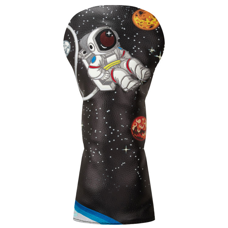  Luna Links Cosmos Driver Headcover (Black/Multi) Premium Synthetic Leather With Embroidery
