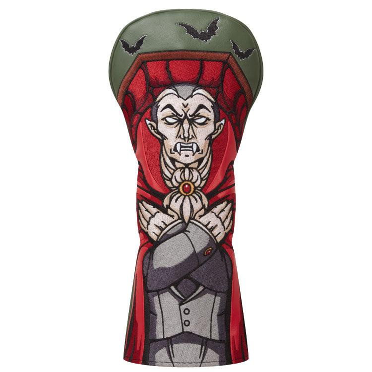  Luna Links Dracula Fairway Headcover (Green/Black) Premium Synthetic Leather With Embroidery