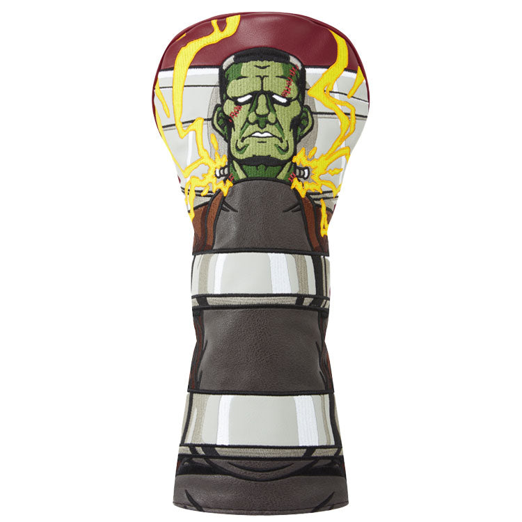  Luna Links Frankenstein Driver Headcover (Black/Red) Premium Synthetic Leather With Embroidery
