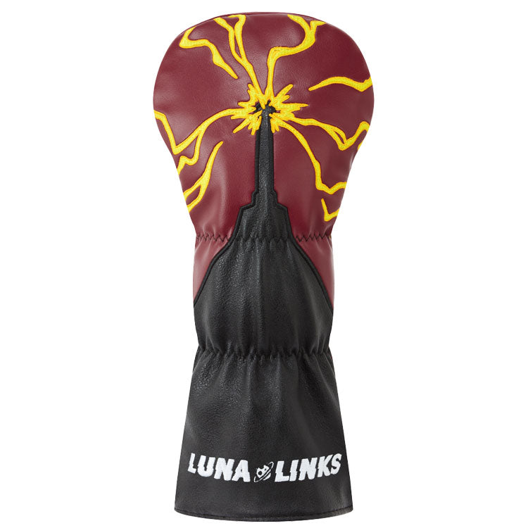  Luna Links Frankenstein Driver Headcover (Black/Red) Premium Synthetic Leather With Embroidery