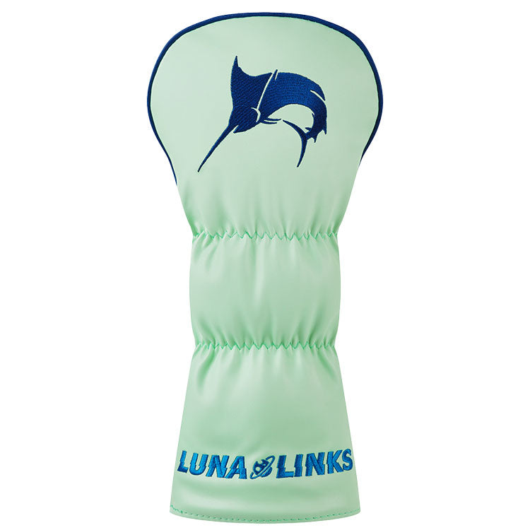  Luna Links Marlin Driver Headcover (Blue/Green) Premium Synthetic Leather With Embroidery