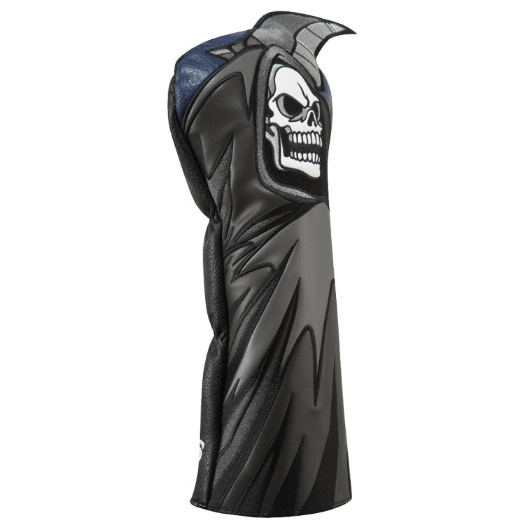  Luna Links Reaper Driver Headcover (Black/Red) Premium Synthetic Leather With Embroidery