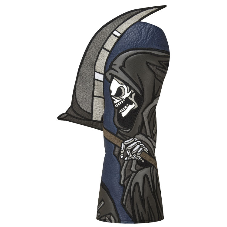  Luna Links Reaper Hybrid Headcover (Black/Grey) Premium Synthetic Leather With Embroidery