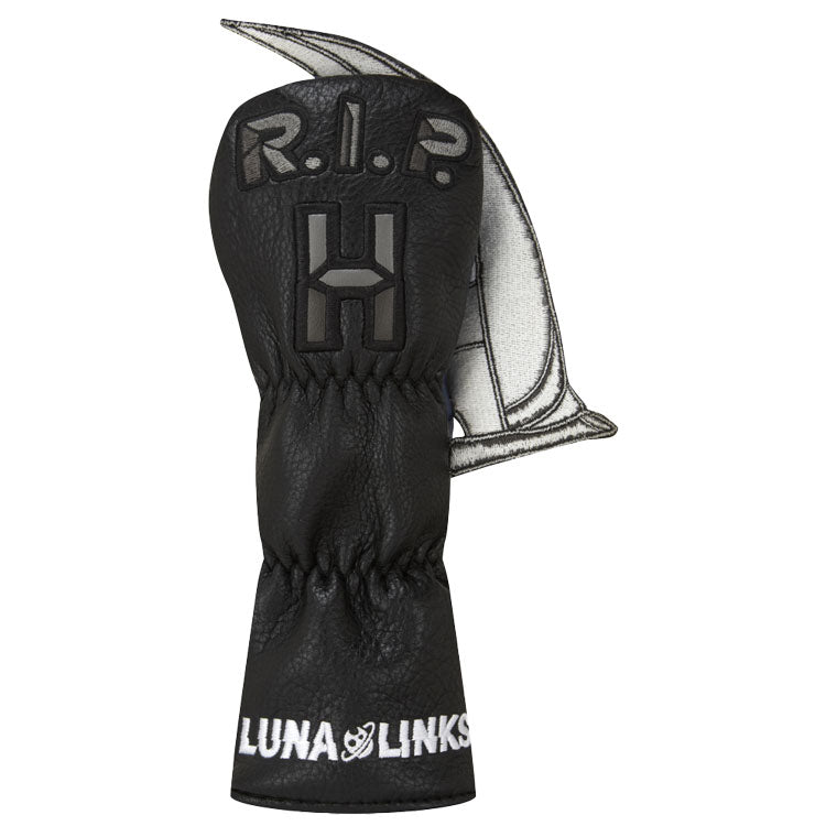  Luna Links Reaper Hybrid Headcover (Black/Grey) Premium Synthetic Leather With Embroidery