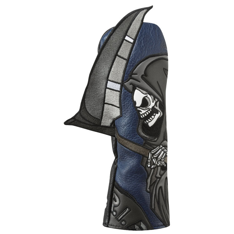  Luna Links Reaper Hybrid Headcover (Black/Grey) Premium Synthetic Leather With Embroidery