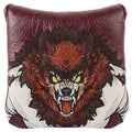  Luna Links Werewolf Mallet Putter Headcover (Red) Premium Synthetic Leather With Embroidery