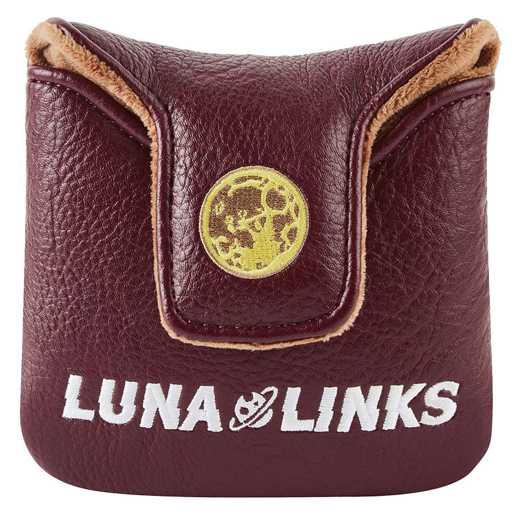 Luna Links Werewolf Mallet Putter Headcover (Red) Premium Synthetic Leather With Embroidery