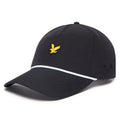 Lyle & Scott Rope Golf Cap (Jet Black) Styled With Iconic Gold Eagle