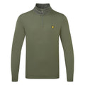  Lyle & Scott Tech 1/4 Zip Golf Sweater (Cactus Green) Lightweight Fleece With Iconic Gold Eagle