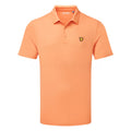 Lyle & Scott Tour Golf Polo Shirt (Tinted Orange) Technical Performance With Iconic Gold Eagle