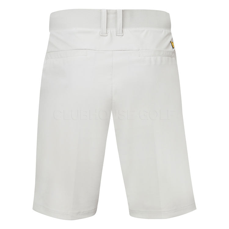  Lyle & Scott AirLight Tech Golf Shorts (Pebble) Moisture-Wicking With Iconic Gold Eagle