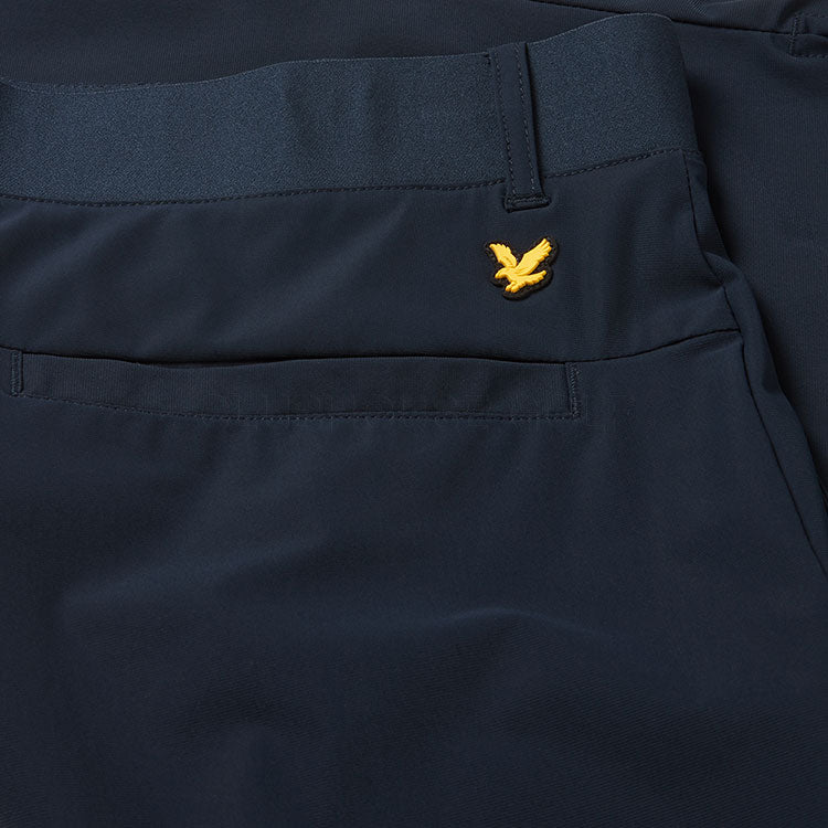  Lyle & Scott AirLight Tech Golf Shorts (Dark Navy) Moisture-Wicking With Iconic Gold Eagle