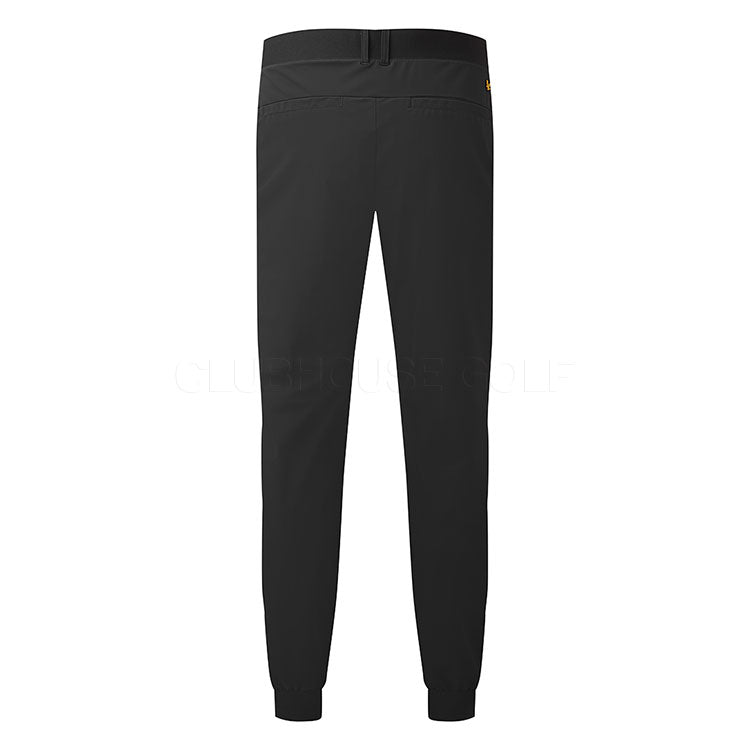  Lyle & Scott Airlight Tech Jogger Golf Pants (Jet Black) Stretch Construction With Iconic Gold Eagle