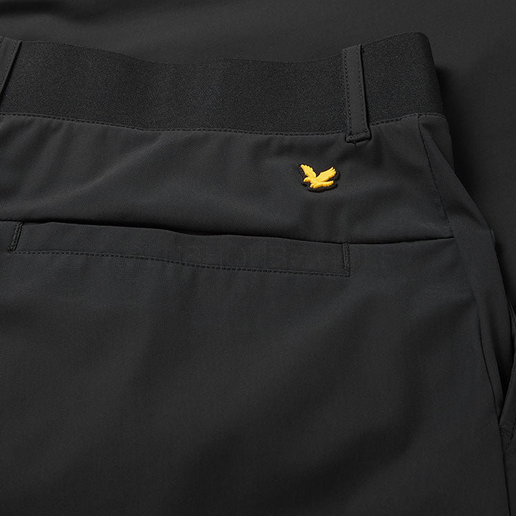  Lyle & Scott Airlight Tech Jogger Golf Pants (Jet Black) Stretch Construction With Iconic Gold Eagle