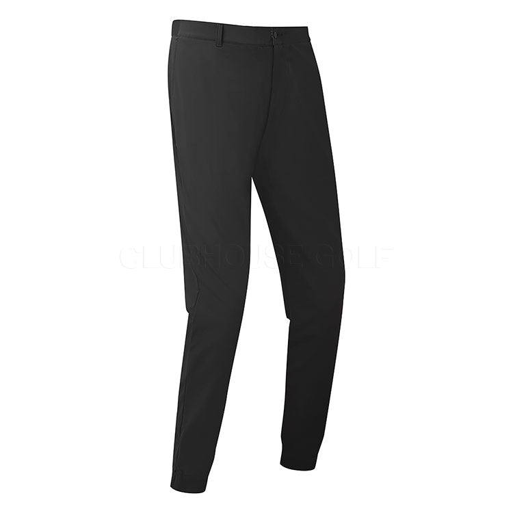  Lyle & Scott Airlight Tech Jogger Golf Pants (Jet Black) Stretch Construction With Iconic Gold Eagle