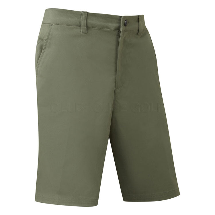  Lyle & Scott Course Stretch Chino Golf Shorts (Cactus Green) Stretch Construction With Iconic Gold Eagle
