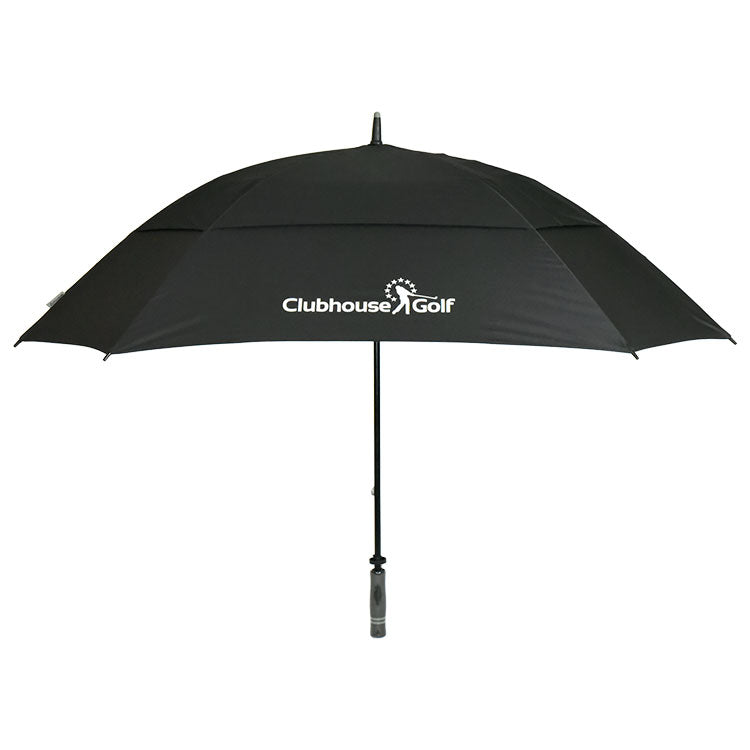  TourDri Clubhouse Golf Square Golf Umbrella (Black) Double Canopy Design With UV Protection