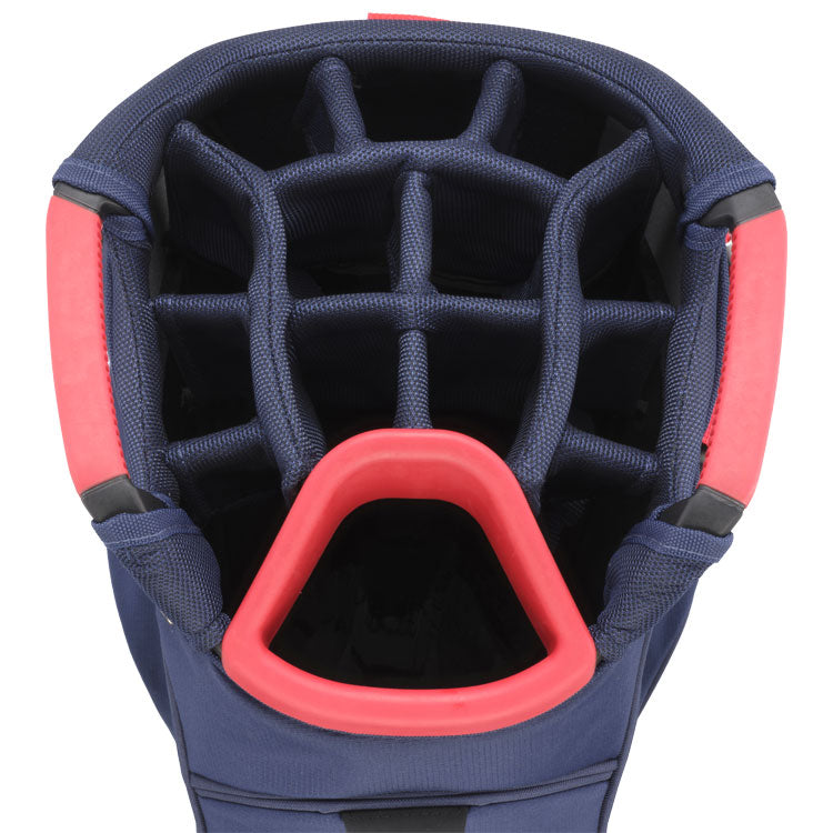  Mizuno BR-D4C Golf Cart Bag (Navy/Red) Premium Design With More Practical Storage