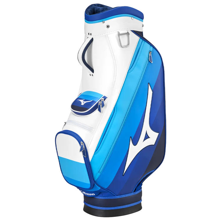  Mizuno Tour Staff Golf Cart Bag (Staff White/Staff Blue) Tour Inspired With Premium Construction