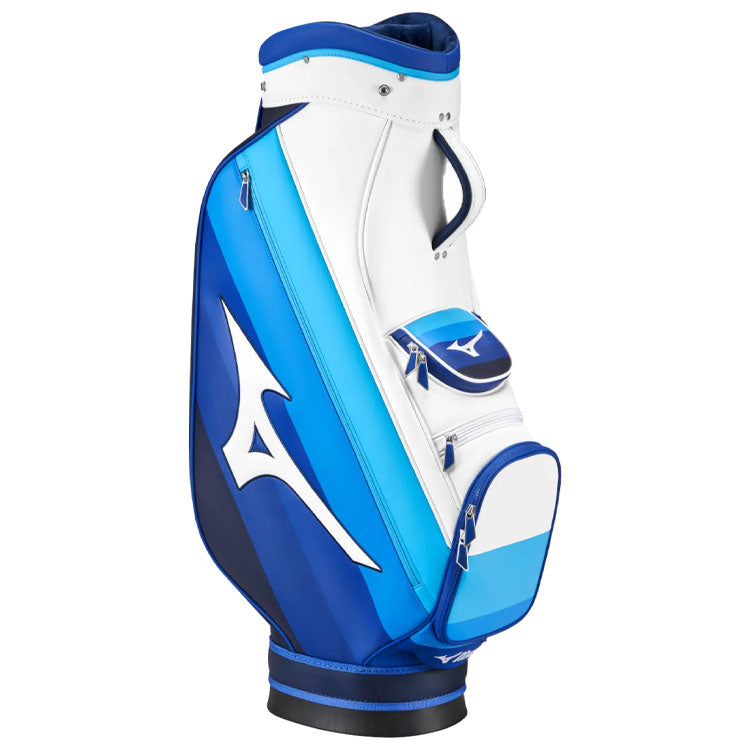  Mizuno Tour Staff Golf Cart Bag (Staff White/Staff Blue) Tour Inspired With Premium Construction