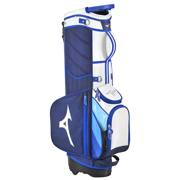  Mizuno Tour Light Weight Golf Stand Bag (White/Staff Blue) Hybrid Design With Premium Construction