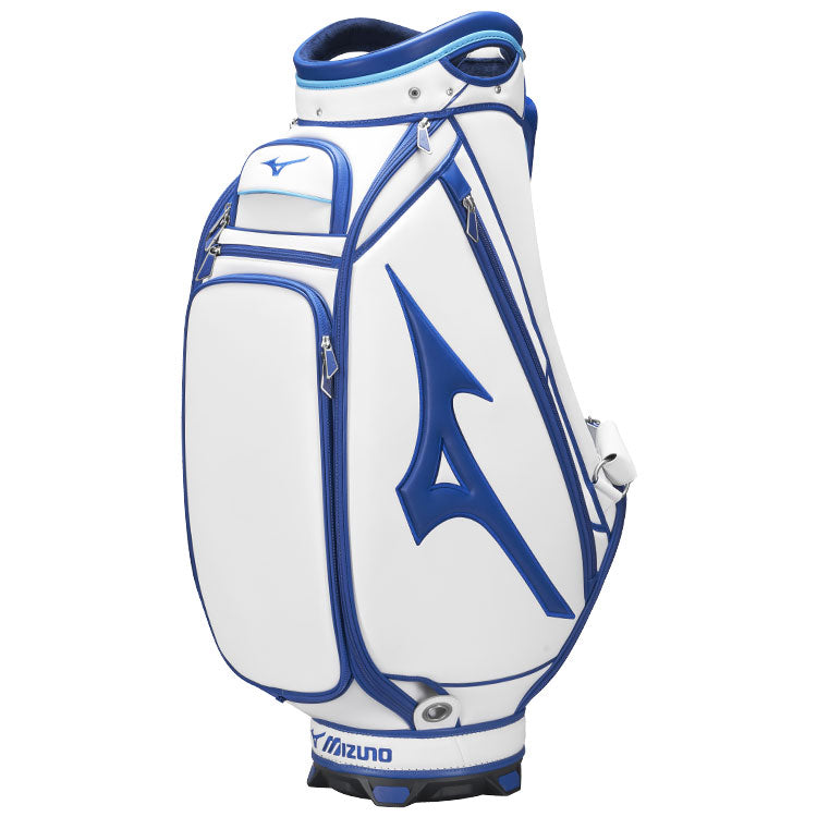  Mizuno Golf Tour Staff Bag (White/Blue) Premium Design With Tour Inspired Branding