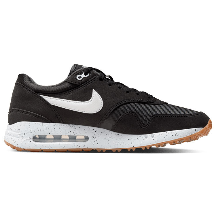  Nike Air Max 1 '86 OG Golf Shoes (Black/White/Anthracite/Gum Med Brown) Heritage Look With Visible Air Technology