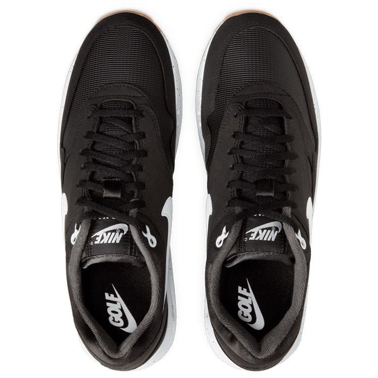  Nike Air Max 1 '86 OG Golf Shoes (Black/White/Anthracite/Gum Med Brown) Heritage Look With Visible Air Technology