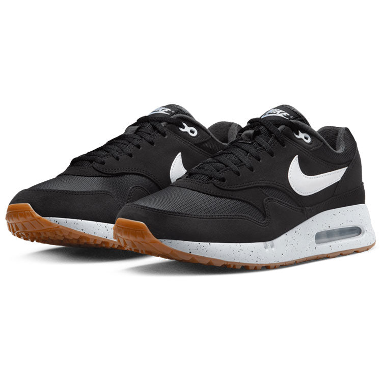  Nike Air Max 1 '86 OG Golf Shoes (Black/White/Anthracite/Gum Med Brown) Heritage Look With Visible Air Technology