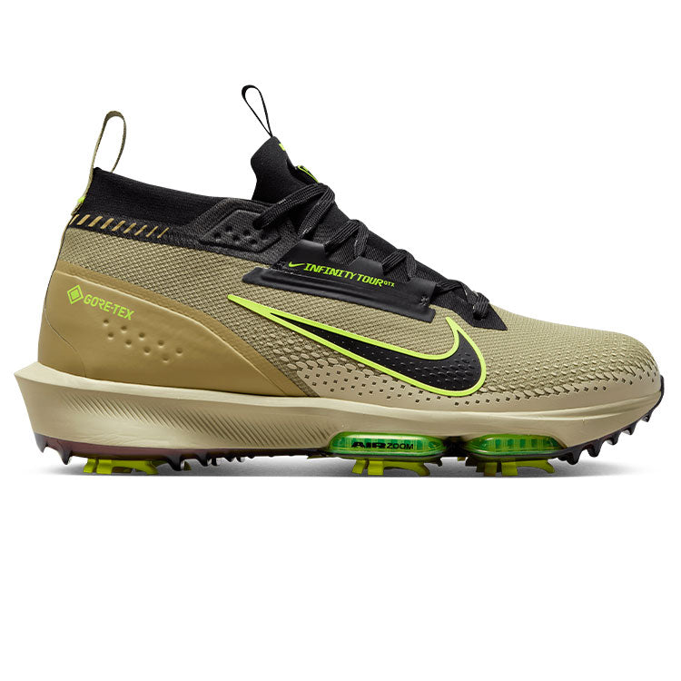  Nike Air Zoom Infinity Tour NEXT% 2 GTX Golf Shoes (Dusty Olive/Black/Volt) Exceptional Comfort With Gore-Tex Protection