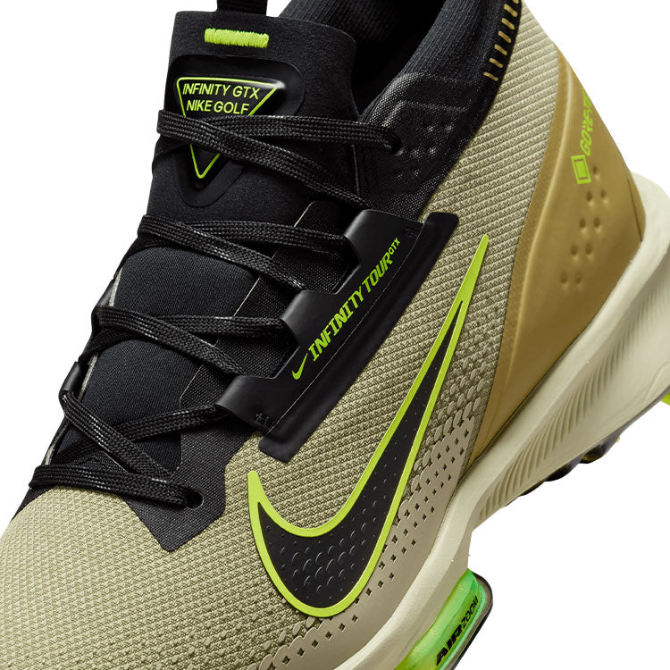  Nike Air Zoom Infinity Tour NEXT% 2 GTX Golf Shoes (Dusty Olive/Black/Volt) Exceptional Comfort With Gore-Tex Protection