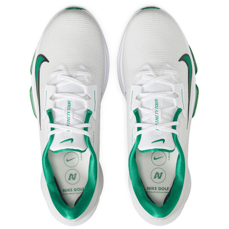  Nike Air Zoom Infinity Tour NEXT% 2 Golf Shoes (White/Malachite/Photon Dust) Exceptional Comfort With Tour Level Performance