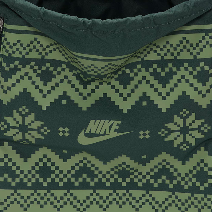  Nike Heritage Festive Drawstring Golf Bag (Vintage Green/Oil Green) Lightweight Design With Drawcord Closure