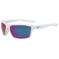  Nike Legend S Golf Sunglasses (White Fade/Grey/Teal) Smaller Frame With Enhanced Stability