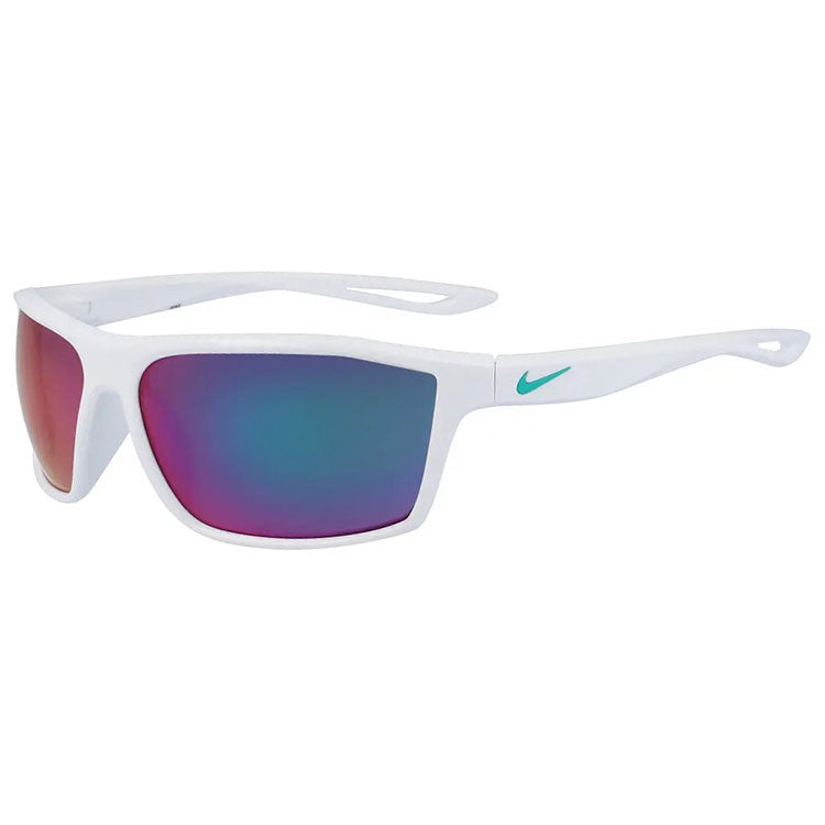  Nike Legend S Golf Sunglasses (White Fade/Grey/Teal) Smaller Frame With Enhanced Stability