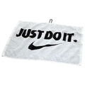  Nike Performance 2.0 Golf Towel (White/Black) Clip On Design With Carabiner Attachment