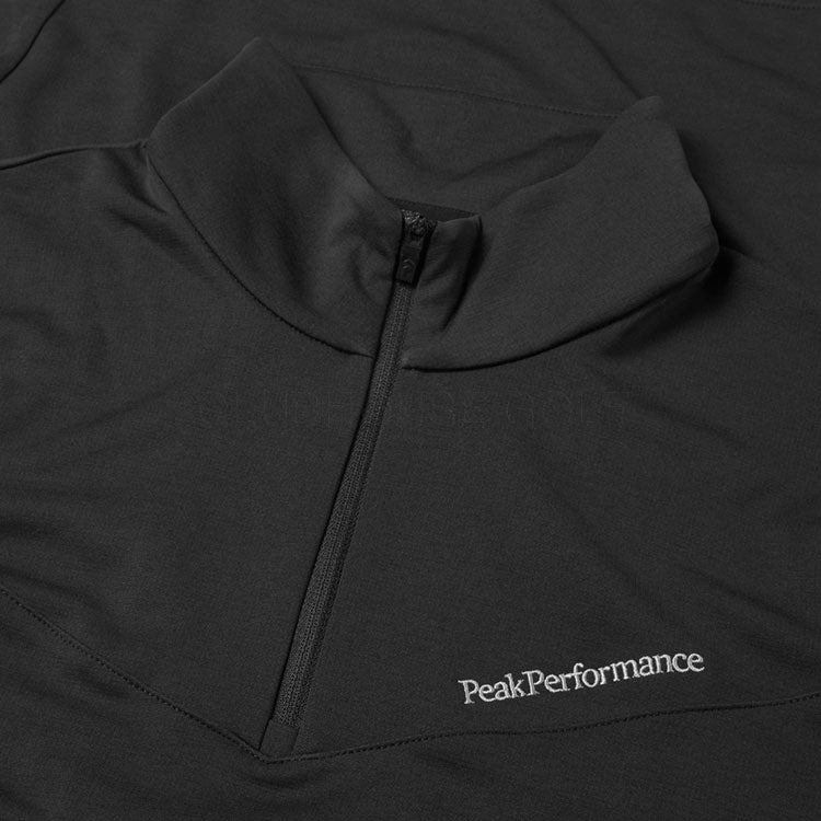  Peak Performance Chase 1/2 Zip Golf Sweater (Black) Technical Fabric With Extra Stretch