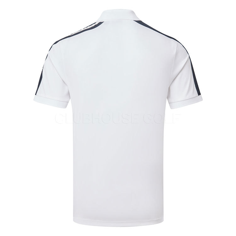  Peak Performance Player Golf Polo Shirt (White/Salute Blue) Technical Fabric With Quick-Drying