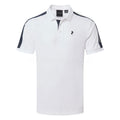  Peak Performance Player Golf Polo Shirt (White/Salute Blue) Technical Fabric With Quick-Drying