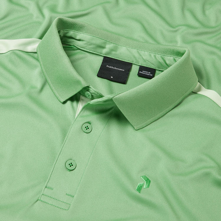  Peak Performance Player Golf Polo Shirt (Peppermint/Vivid Green) Technical Fabric With Quick-Drying