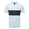  Peak Performance Player Zip Golf Polo Shirt (Cloud/Blue Shadow) Technical Fabric With Quick-Drying
