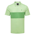  Peak Performance Player Zip Golf Polo Shirt (Vivid Green/Peppermint) Technical Fabric With Quick-Drying