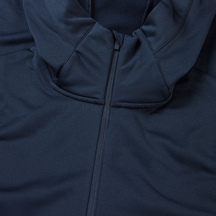  Peak Performance Rider Tech Full Zip Golf Hoodie (Blue Shadow) Brushed Back Fleece For Extra Warmth