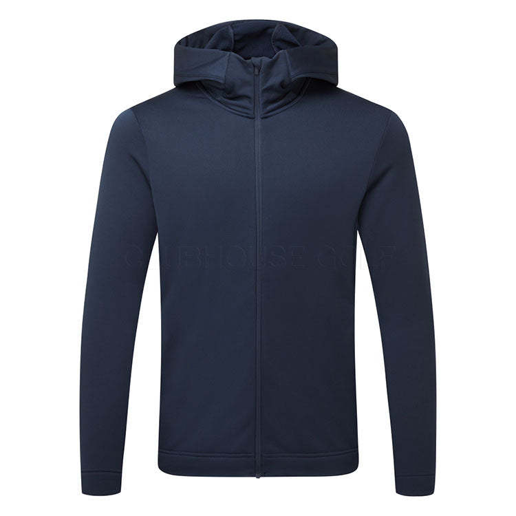  Peak Performance Rider Tech Full Zip Golf Hoodie (Blue Shadow) Brushed Back Fleece For Extra Warmth