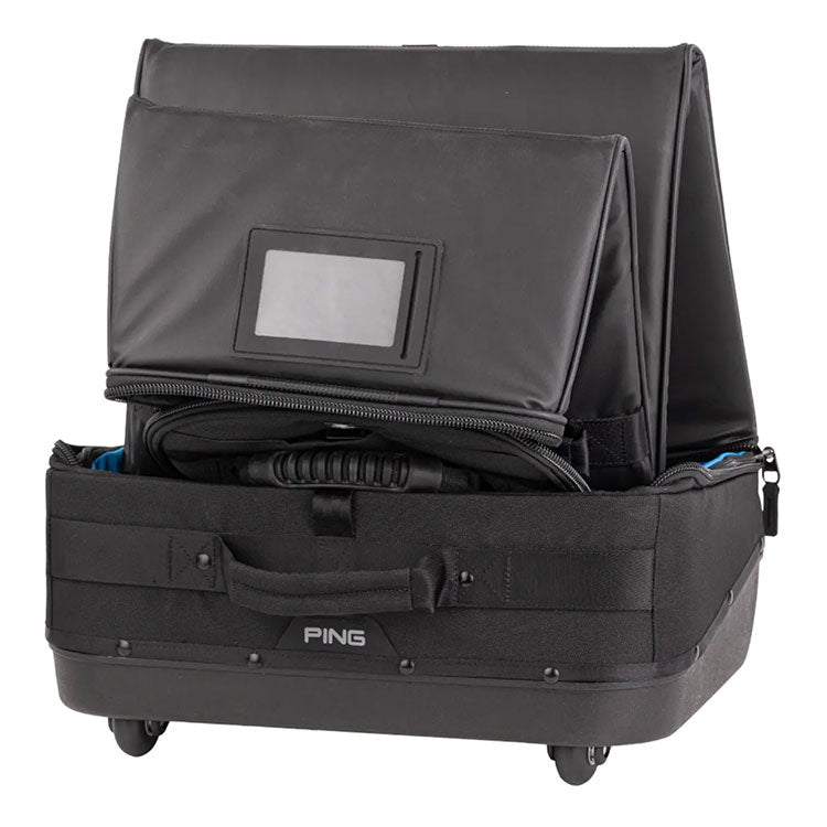  Ping 251 Rolling Golf Travel Cover (Black) Easy To Manoeuvre With 4 Wheel Design