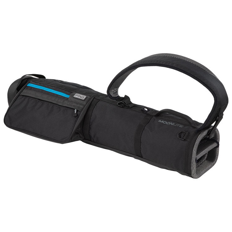  Ping Moonlite Golf Pencil Bag (Black) Lightweight Design With Cushioned Strap