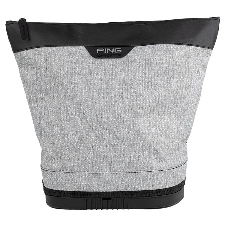  Ping Range Practice Golf Ball Bag (Textured Heather Grey) Heavy Duty Durable Base With Carry Handle