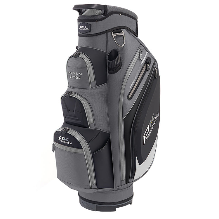  PowaKaddy Premium Edition Golf Cart Bag (Gunmetal/Black/Silver) Feature Packed With Premium Construction
