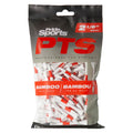 Pride PTS Bamboo 2 1/8" Golf Tees (120 Pack) (Red) Includes 120 Bamboo Tees Per Pack