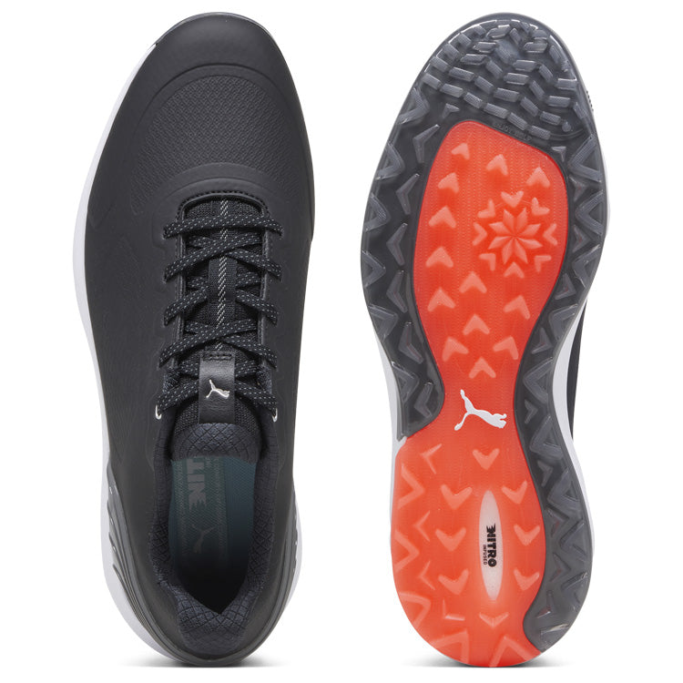  Puma Alphacat Nitro Golf Shoes (Puma Black/Quiet Shade/Red Blast) Exceptional Comfort With Innovative Cushioning